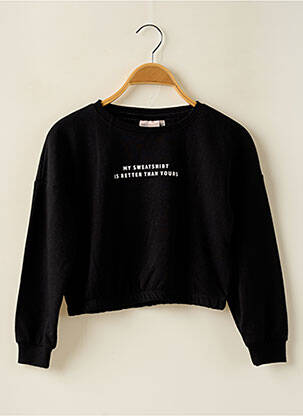 Sweat-shirt noir ONLY pour fille