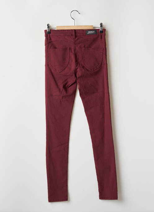 Pantalon slim rouge ONLY pour femme