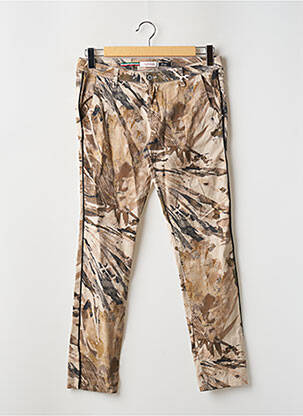 Jeans coupe slim marron PLEASE femme