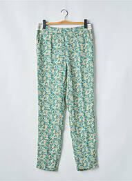 Pantalon flare vert LE TEMPS DES CERISES femme