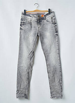 Jeans coupe slim gris STREET ONE femme