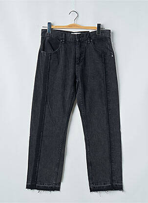 Jeans coupe droite noir MANGO femme