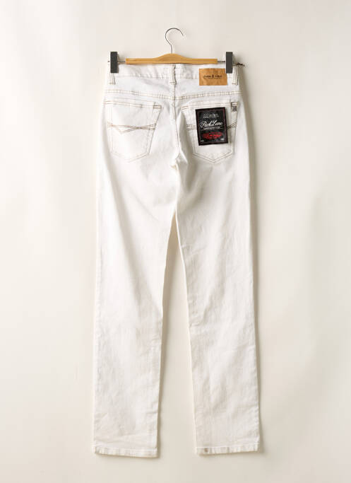 Jeans coupe slim blanc PARK LANE pour homme