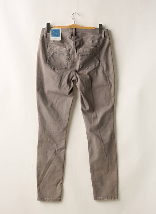 Jeans coupe slim gris STREET ONE pour femme