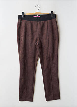 Pantalon slim marron STREET ONE femme