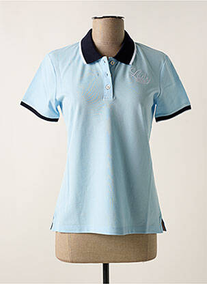 Polo bleu ciel DELAHAYE femme