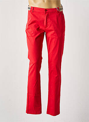 Pantalon chino rouge DELAHAYE homme