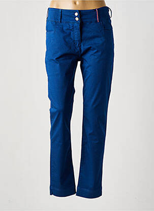 Pantalon slim bleu electrique DELAHAYE femme
