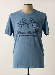 T-shirt bleu petrole DELAHAYE pour homme seconde vue