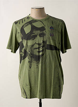 T-shirt vert fonce DELAHAYE homme