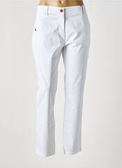 Pantalon chino blanc DELAHAYE pour femme seconde vue