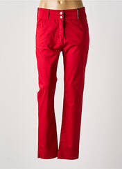 Pantalon slim rouge DELAHAYE pour femme seconde vue