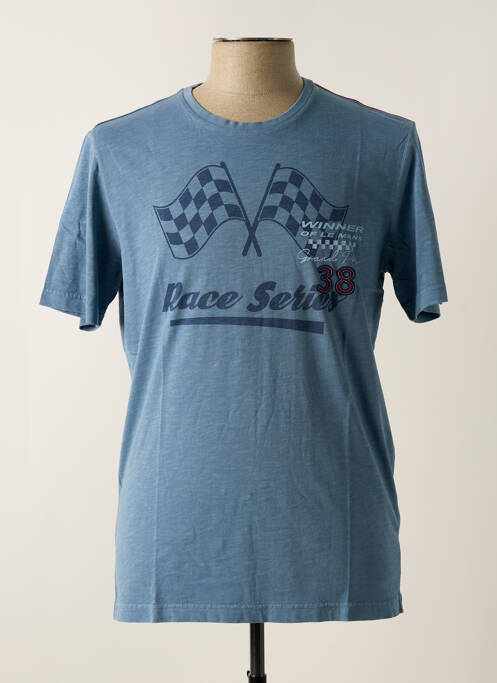 T-shirt bleu petrole DELAHAYE pour homme