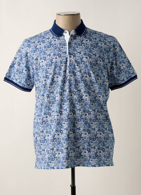 Polo bleu marine DELAHAYE pour homme