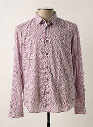 Chemise manches longues rose DELAHAYE homme