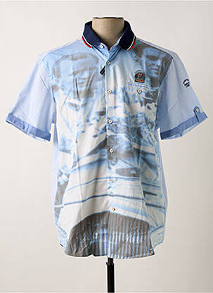Chemise manches courtes bleu ciel DELAHAYE homme