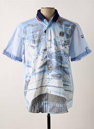 Chemise manches courtes bleu ciel DELAHAYE homme