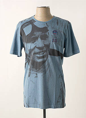 T-shirt bleu DELAHAYE homme