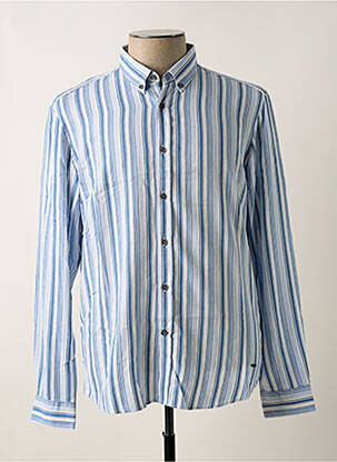 Chemise manches longues bleu ciel DELAHAYE homme