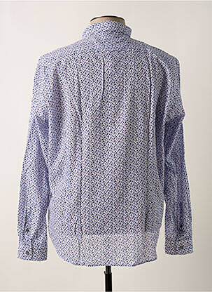 Chemise manches longues bleu DELAHAYE homme