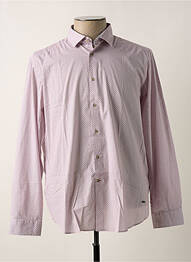Chemise manches longues rose DELAHAYE homme