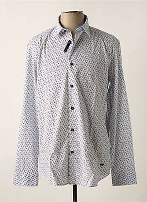 Chemise manches longues bleu marine DELAHAYE homme
