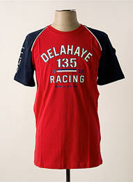 T-shirt rouge DELAHAYE homme