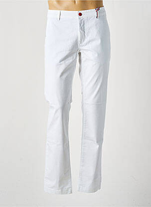 Pantalon chino blanc DELAHAYE pour homme