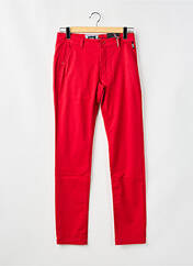 Pantalon chino rouge DELAHAYE pour homme seconde vue