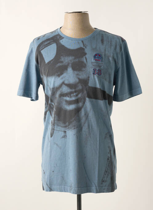 T-shirt bleu DELAHAYE pour homme