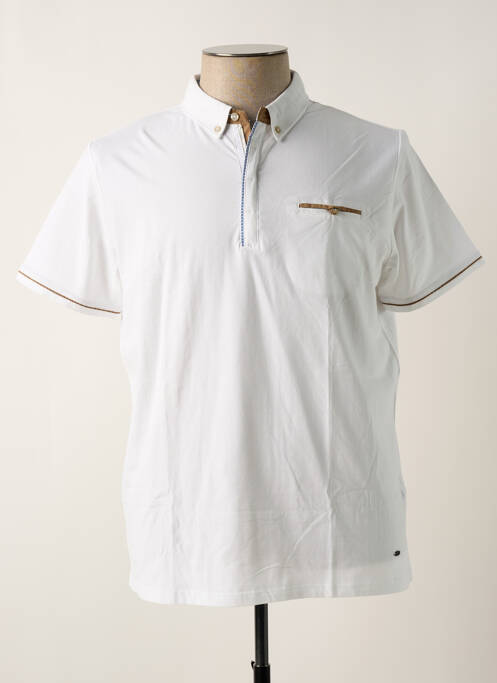 Polo blanc DELAHAYE pour homme