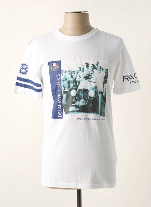 T-shirt blanc DELAHAYE pour homme