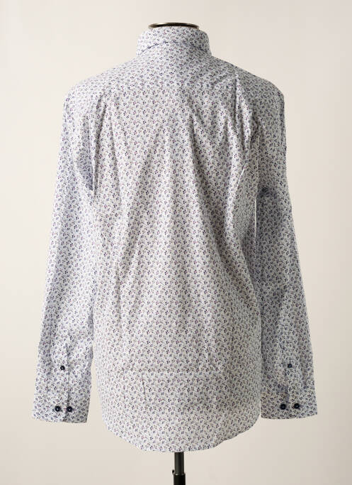 Chemise manches longues bleu marine DELAHAYE pour homme