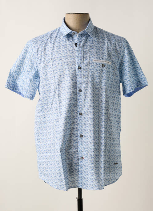 Chemise manches courtes bleu ciel DELAHAYE pour homme