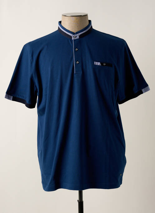 Polo bleu DELAHAYE pour homme