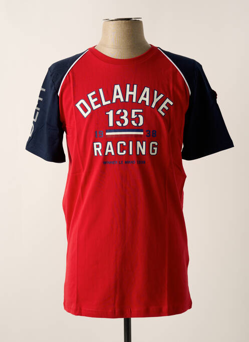 T-shirt rouge DELAHAYE pour homme