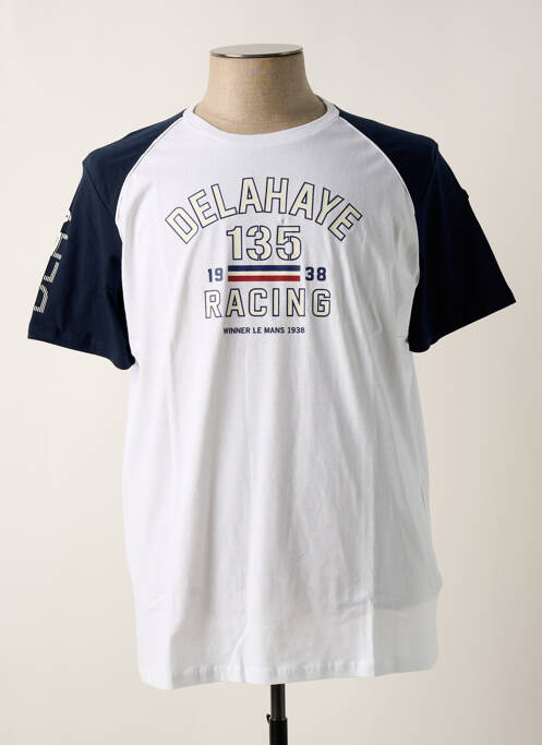 T-shirt blanc DELAHAYE pour homme