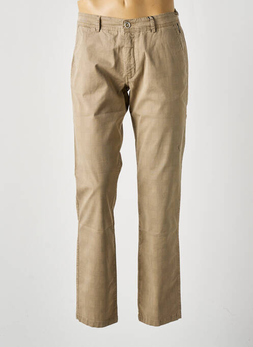 Pantalon chino beige DELAHAYE pour homme