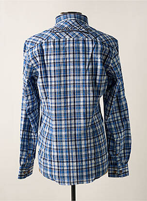 Chemise manches longues bleu DELAHAYE homme