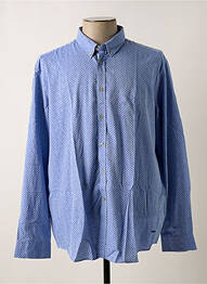 Chemise manches longues bleu DELAHAYE homme