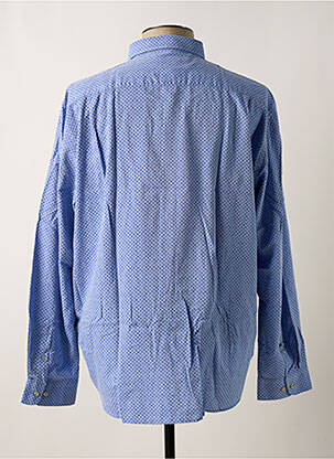 Chemise manches longues bleu DELAHAYE homme