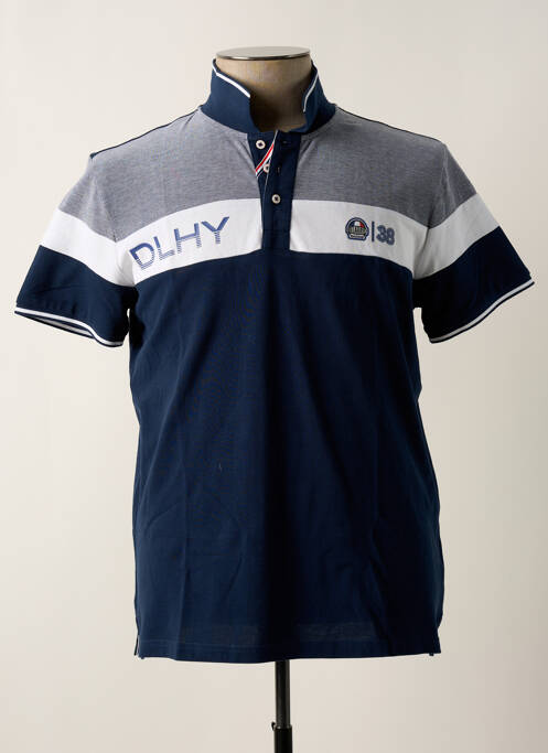 Polo bleu marine DELAHAYE pour homme