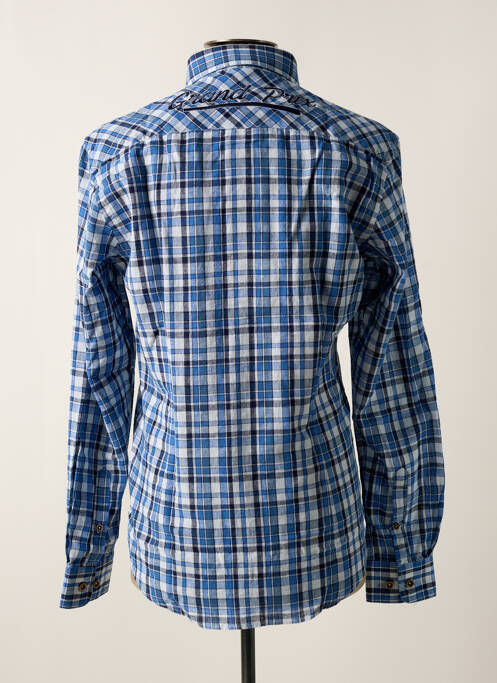 Chemise manches longues bleu DELAHAYE homme