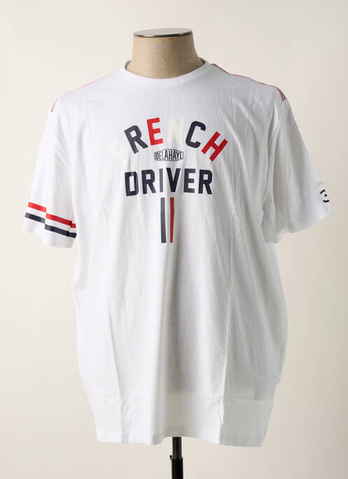 T-shirt blanc DELAHAYE pour homme