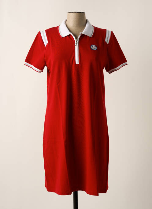 Robe mi-longue rouge DELAHAYE pour femme