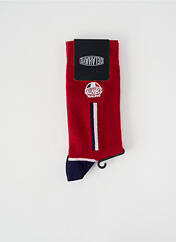 Chaussettes rouge DELAHAYE pour homme seconde vue