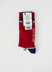 Chaussettes rouge DELAHAYE pour homme seconde vue