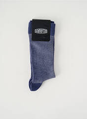 Chaussettes bleu DELAHAYE pour homme seconde vue