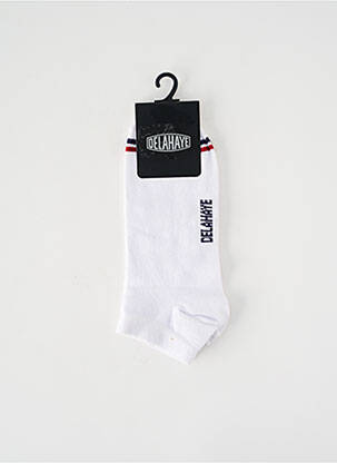 Chaussettes blanc DELAHAYE pour homme