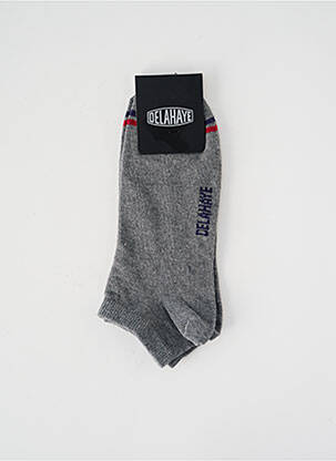 Chaussettes gris multicolore DELAHAYE pour homme